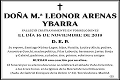 M.ª Leonor Arenas Ybarra